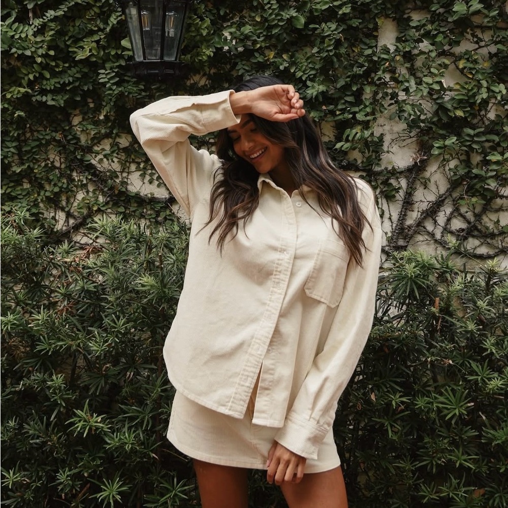 Parke Corduroy Shirt Cream - Picture 6 of 6